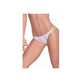 String blanc élégant triple lanières 